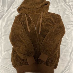 Small/medium fuzzy hoodie